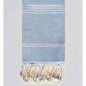 Fouta mykonos bleu clair