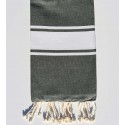 Fouta classique vert foncé