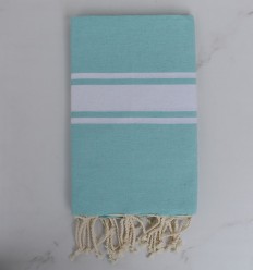 Fouta classique vert eau - FOUTA TUNISIA 2