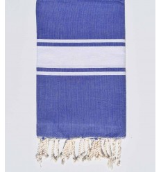 fouta plate bleu majorelle