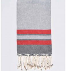 Fouta 3 couleurs gris...