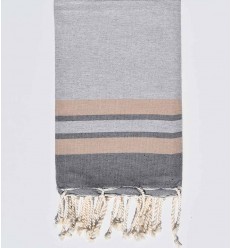 Fouta 3 couleurs gris...