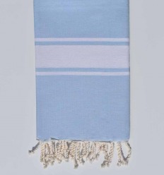 fouta plate  bleu lavande