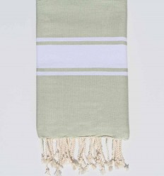 Fouta plate vert tige