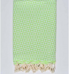 Fouta papillon vert printemps