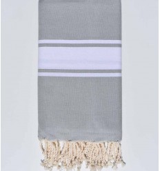 Grande fouta gris bleu