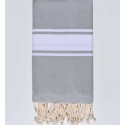 Grande fouta gris bleu