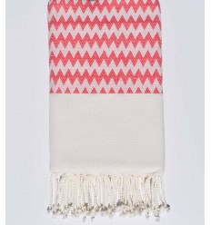 fouta plate rouge anglais