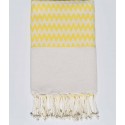 Fouta zigzag jaune