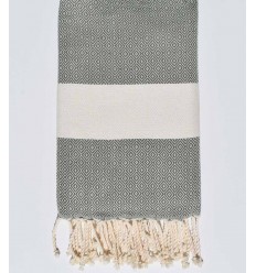 Fouta chevron vert asperge...