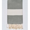 Fouta Diamant vert asperge