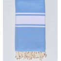Jeté couple bleu ciel 1.90m*2m