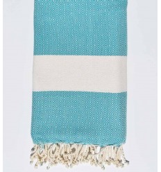 Fouta Diamant bleu tiffany