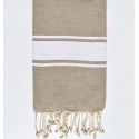 Fouta classique beige sable