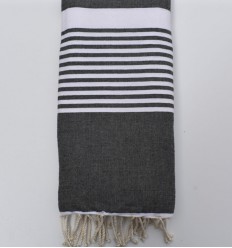 Jeté 1.50x2.50 m gris anthracite