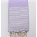 Fouta nid d'abeille glycine avec lurex