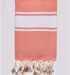 Fouta classique rose pêche...