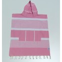 Poncho de plage enfant rose