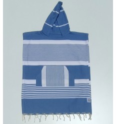 Poncho de plage enfant bleu...