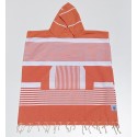 Poncho de plage enfant orange