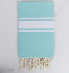 Fouta classique vert eau - FOUTA TUNISIA