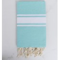 Fouta classique vert eau - FOUTA TUNISIA
