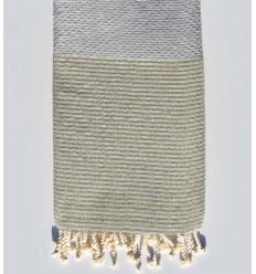 Fouta lurex nid d'abeille...