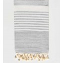 Fouta arthur gris clair
