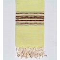 Fouta thalasso vert pistache clair avec motifs