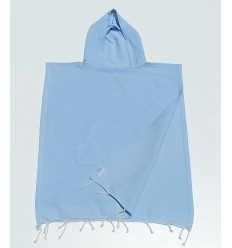 Poncho de plage enfant bleu...