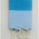 Lot de 10 serviettes de table bleu bondi