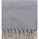 Plaid en chevron couleur bleu gris