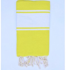 Fouta enfant jaune citron