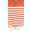 Fouta enfant orange corail