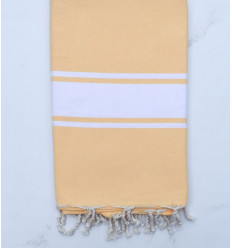 beach towel flat yellow butter