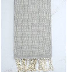 Fouta unie couleur beigeasse