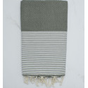 fouta nid d'abeille vert militaire- FOUTA TUNISIA