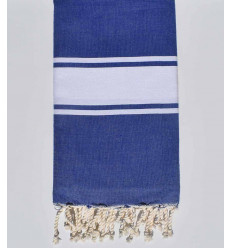 Fouta plate bleu roi