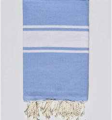 beach towel flat blue...