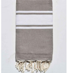 Fouta clásica color topo