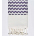 Fouta zigzag mauve