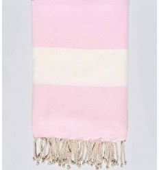 Fouta chevron Diamant rose...