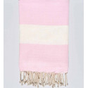 Fouta Diamant rose clair