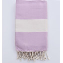 Fouta chevron Diamant rose moyen