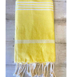 Fouta mykonos jaune fluo