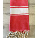 Fouta classique incarnat foncé