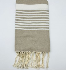 Fouta arthur beige foncé