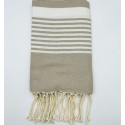 Fouta arthur beige foncé