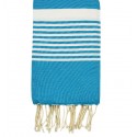 Fouta arthur bleu céruléen