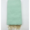Jeté uni vert d'eau